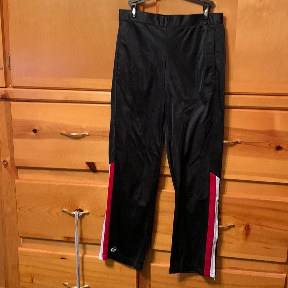 GTM athletic side leg zip warm ups size medium
